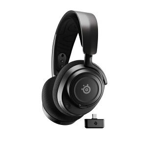 SteelSeries�b�X�e�B�[���V���[�Y �Q�[�~���O�w�b�h�Z�b�g Arctis Nova 7 �u���b�N 61553J [���C�����X�iBluetooth�{USB-C�j /���� /�w�b�h�o���h�^�C�v]