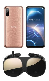 HTC｜エイチ・ティー・シー HTC Desire 22 pro（VRグラス VIVE Flowセット） SIMフリースマートフォン チェリーブロッサム 99HATD006-00