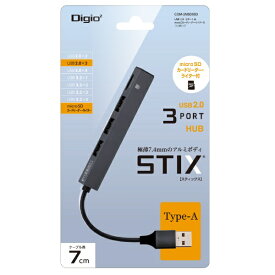 ナカバヤシ｜Nakabayashi ［USB-A オス→メス microSDカードスロット / USB-Ax3］変換アダプタ グレー COM-2MSD083GY