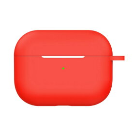 アイキューラボ｜iQ Labo AirPods Pro (第2世代) カラビナ付きシリコンケース レッド APP2-SL-RD