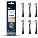 PHILIPS｜フィリップス 替えブラシ 大容量 ソニッケアー プレミアムオールインワン ブラック HX9096/96 [6本入]