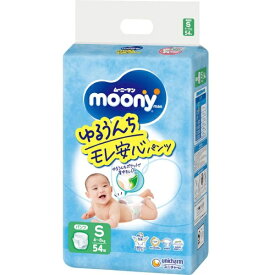 ユニチャーム｜unicharm moony man（ムーニーマン）パンツタイプ Sサイズ 54枚（4kg~8kg）