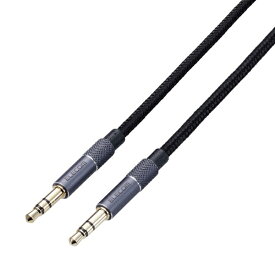 ELECOM｜エレコム 50cm ステレオミニプラグ AUX オーディオケーブル φ3.5mm 高耐久 ブラック AX-35MA05BK [0.5m]