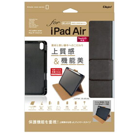 ナカバヤシ｜Nakabayashi 10.9インチ iPad Air（第5/4世代）用 PUレザージャケット ブラック TBC-IPA2208BK