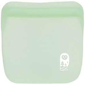 ZIP OWL｜ジップオウル 繰り返し使えるシリコンバッグ ジップオウル Mサイズ（500ml）グリーン 102G