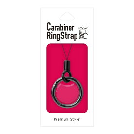 PGA｜ピージーエー カラビナリングストラップ Premium Style ブラック PG-CRGS01BK