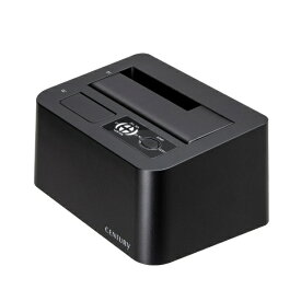 【エントリーで最大全額ポイント還元｜7/18迄】 センチュリー｜Century Corporation HDD/SSDスタンド USB-C＋USB-A接続 裸族のお立ち台 DJ MIX ブラック CROSN2U32CP [3.5インチ&2.5インチ対応 /SATA＋NVMe /2台]