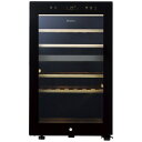 【エントリーで最大全額ポイント還元｜8/11まで】 ハイアール｜Haier ワインセラー108L JQ-F108A 木製ラック ブラック…