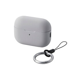ELECOM｜エレコム AirPods Pro 第2世代 ( 2022 ) 用 シリコンカバー グレー AVA-AP4SCGY