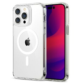 イーエスアール｜ESR iPhone 14 Proマグネット対応、ミリタリーグレードケース ESR Clear ESRClassicHybridCasewithHaloLockforiPhone14Pro