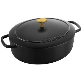 バッラリーニ｜BALLARINI 鋳物ほうろう鍋 ベラモンテ オーバル（23cm） トリュフブラック 1023627 [IH対応]