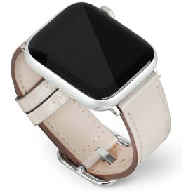 ROA｜ロア スクエアバックル本革バンド for Apple Watch 49/45/44/42mm EGARDEN（エガーデン） ウォームグレー EG24862AWGR