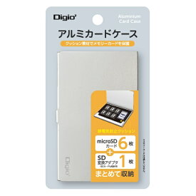 ナカバヤシ｜Nakabayashi アルミカードケース SD1枚・microSD6枚収納