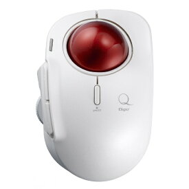 ナカバヤシ｜Nakabayashi マウス Qシリーズ トラックボール(Chrome/Android/iPadOS/iOS/Mac/Windows11対応) ホワイト MUS-TBLF185W [レーザー /無線(ワイヤレス) /5ボタン /Bluetooth]