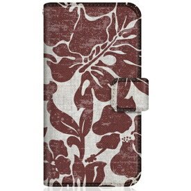 CaseMarket｜ケースマーケット CaseMarket SCV46 スリム手帳型ケース トロピカル タヒチ柄 モンステラ & ハイビスカス レッド SCV46-BCM2S2134-78