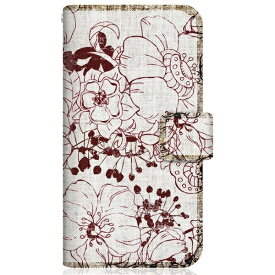 CaseMarket｜ケースマーケット CaseMarket SCV46 スリム手帳型ケース トロピカル タヒチ柄 リバティ ボタニカル レッド SCV46-BCM2S2140-78