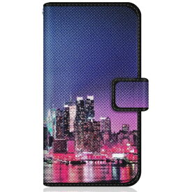 CaseMarket｜ケースマーケット CaseMarket SH-M11 スリム手帳型ケース フォト デザイン ナイト ニューヨーク パープル クラシック SH-M11-BCM2S2039-78