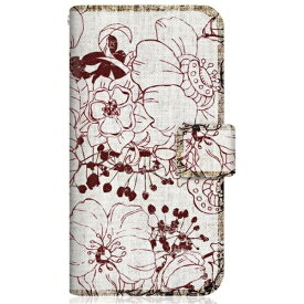 CaseMarket｜ケースマーケット CaseMarket SH-M11 スリム手帳型ケース トロピカル タヒチ柄 リバティ ボタニカル レッド SH-M11-BCM2S2140-78