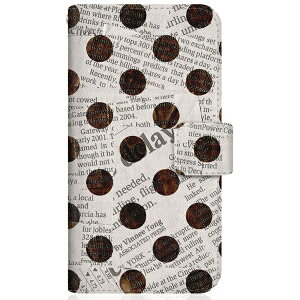 CaseMarketbP[X}[Pbg CaseMarket Galaxy A7 X蒠^P[X Newspaper Dot re[W zCg NVbN GalaxyA7-BCM2S2550-78