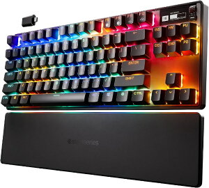 SteelSeries�b�X�e�B�[���V���[�Y �Q�[�~���O�L�[�{�[�h�{���X�g���X�g Apex Pro TKL Wireless(2023)(�p��z��) 64865J [�L���E���C�����X /Bluetooth�EUSB]