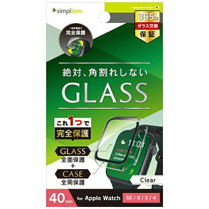 gjeBbTrinity Apple Watch 40mm SEi2j/ SEi1j/ 6 / 5 / 4  KX̌^PCP[X TR-AW2240-GLPC-CCCL