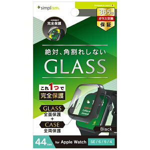 gjeBbTrinity Apple Watch 44mm SEi2j/ SEi1j/ 6 / 5 / 4  KX̌^PCP[X TR-AW2244-GLPC-CCBK