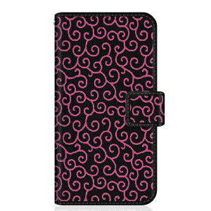 CaseMarket�b�P�[�X�}�[�P�b�g CaseMarket YAL-L21 �X�����蒠�^�P�[�X ���_�� �����͗l �u���b�N & �s���N TOKYO STYLE YAL-L21-BCM2S2540-78