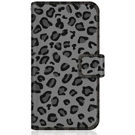 CaseMarket｜ケースマーケット CaseMarket SOV40 スリム手帳型ケース ヒョウ柄 クラシック ブラック ノート モノトーン SOV40-BCM2S2079-78