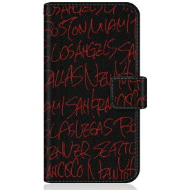 CaseMarket｜ケースマーケット CaseMarket SO-51A スリム手帳型ケース United State City アメリカン シティー タイポグラフィー レッド SO-51A-BCM2S2125-78
