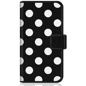 CaseMarket｜ケースマーケット CaseMarket SOG01 スリム手帳型ケース ドット モノクロ パターン ブラック SOG01-BCM2S2017-78
