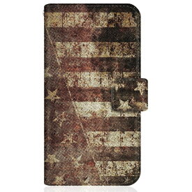CaseMarket｜ケースマーケット CaseMarket SOV40 スリム手帳型ケース アメリカン モノトーン ブラック フラッグス ヴィンテージ プリント NY SOV40-BCM2S2311-78
