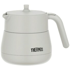 サーモス｜THERMOS 真空断熱ティーポット（容量：470ml） ライトグレー TTE-450-LGY