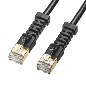 サンワサプライ｜SANWA SUPPLY LANケーブル 4方向固定 STP ブラック KB-T6ASYL-03BK [3m /カテゴリー6A /スタンダード]