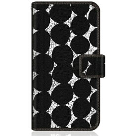 CaseMarket｜ケースマーケット CaseMarket SHG02 スリム手帳型ケース 北欧 モダン モノトーン キヴェット Black SHG02-BCM2S2110-78