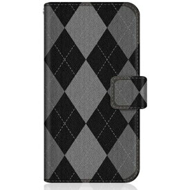 CaseMarket｜ケースマーケット CaseMarket SHG02 スリム手帳型ケース モノトーン アーガイル柄 ロンドン クラシカル アーガイル SHG02-BCM2S2082-78