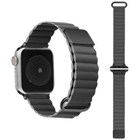 GAACAL｜ガーカル APPLE WATCH 1-10/SE1-2 38/40/41/42(10のみ)mm マグネット式PUレザーバンド GAACAL（ガーカル） グレー W00186GYA