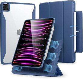 イーエスアール｜ESR 12.9インチ iPad Pro (第6/5世代）用 Rebound ハイブリッドケース360 ネイビーブルー