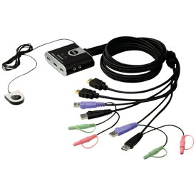 ATEN｜エーテン ATEN　KVMPスイッチ　2ポート／HDMI／USB／オーディオ CS692 【メーカー直送・代金引換不可・時間指定・返品不可】