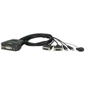 ATEN｜エーテン ATEN　KVMスイッチ　2ポート／USB／DVI／ケーブル一体型 CS22D 【メーカー直送・代金引換不可・時間指定・返品不可】