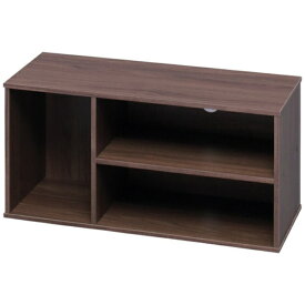 IRIS OHYAMA｜アイリスオーヤマ IRIS　250472　モジュールボックス　ウォールナット MDB-3S-WN 【メーカー直送・代金引換不可・時間指定・返品不可】