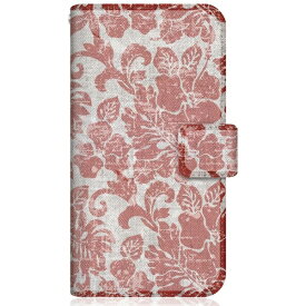 CaseMarket｜ケースマーケット CaseMarket SO-51B スリム手帳型ケース トロピカル タヒチ柄 モンステラ & ハイビスカス リバティ レッド SO-51B-BCM2S2138-78
