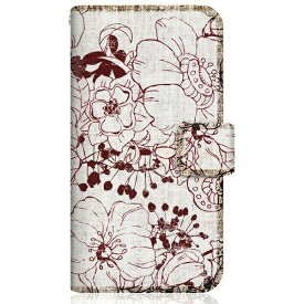 CaseMarket｜ケースマーケット CaseMarket SO-51B スリム手帳型ケース トロピカル タヒチ柄 リバティ ボタニカル レッド SO-51B-BCM2S2140-78