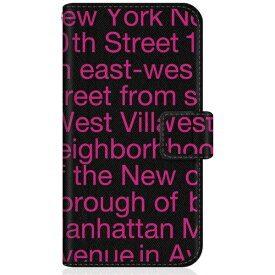 CaseMarket｜ケースマーケット CaseMarket CPH2199 スリム手帳型ケース New York Typography - ピンク スリム ダイアリー CPH2199-BCM2S2633-78