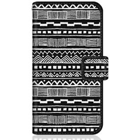 CaseMarket｜ケースマーケット CaseMarket SHG04 スリム手帳型ケース インディアン ネバダ グラフィック モノクロ SHG04-BCM2S2028-78