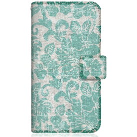 CaseMarket｜ケースマーケット CaseMarket SHG04 スリム手帳型ケース トロピカル タヒチ柄 モンステラ & ハイビスカス リバティ グリーン SHG04-BCM2S2139-78