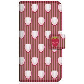 CaseMarket｜ケースマーケット CaseMarket SHG04 スリム手帳型ケース キュート ストロベリー ドット パターン スリム ダイアリー SHG04-BCM2S2630-78
