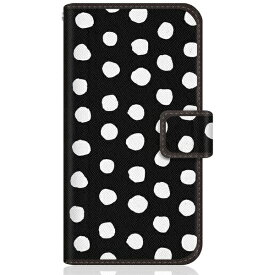 CaseMarket｜ケースマーケット CaseMarket XQ-BT44 スリム手帳型ケース 北欧 モダン モノトーン パッロ Black XQ-BT44-BCM2S2104-78