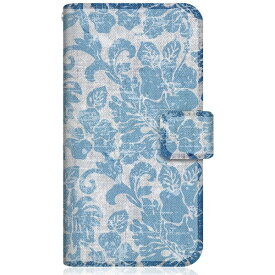 CaseMarket｜ケースマーケット CaseMarket SH-M22 スリム手帳型ケース トロピカル タヒチ柄 モンステラ & ハイビスカス リバティ ブルー SH-M22-BCM2S2137-78