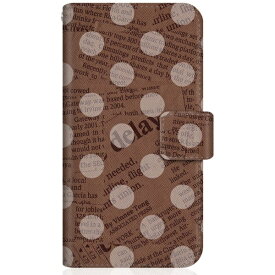 CaseMarket｜ケースマーケット CaseMarket TONEe21 スリム手帳型ケース Newspaper Dot ビンテージ ブラウン クラシック TONEe21-BCM2S2551-78