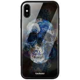 CaseMarket｜ケースマーケット CaseMarket 背面強化ガラス 背面ケース apple iPhone 12 Pro (iPhone12Pro) スカル ローズ クロス 0093 iPhone12Pro-BCM2G0093-78